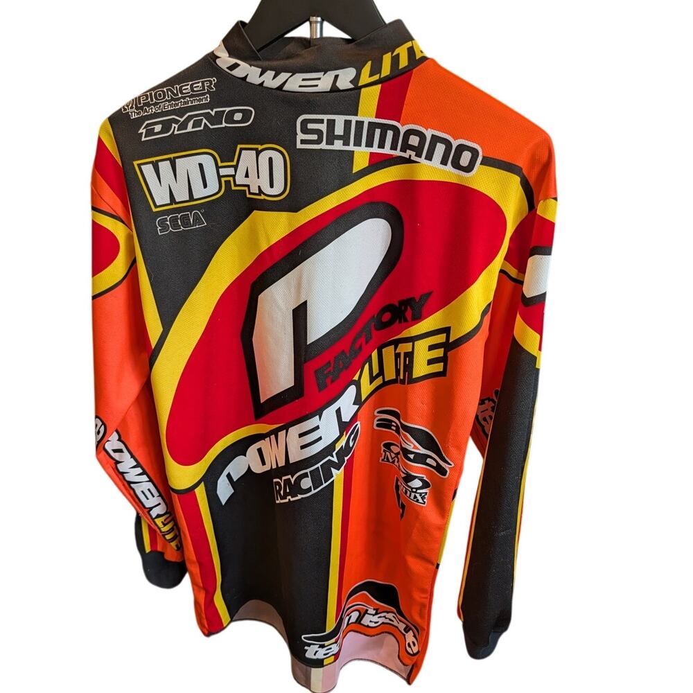 Vintage 90s Powerlite Factory Racing BMX Jersey Aussie Shimano WD-40 M
